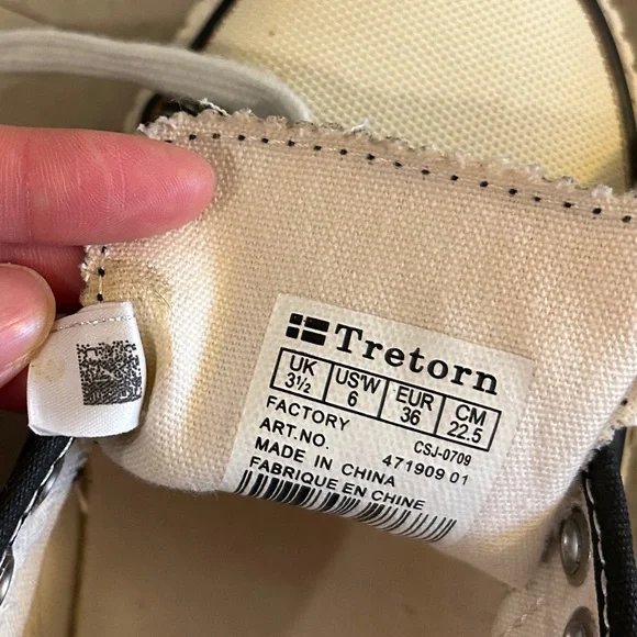 COMME des GARÇONS x Tretorn Dot Canvas Sneakers - Picture 8 of 9